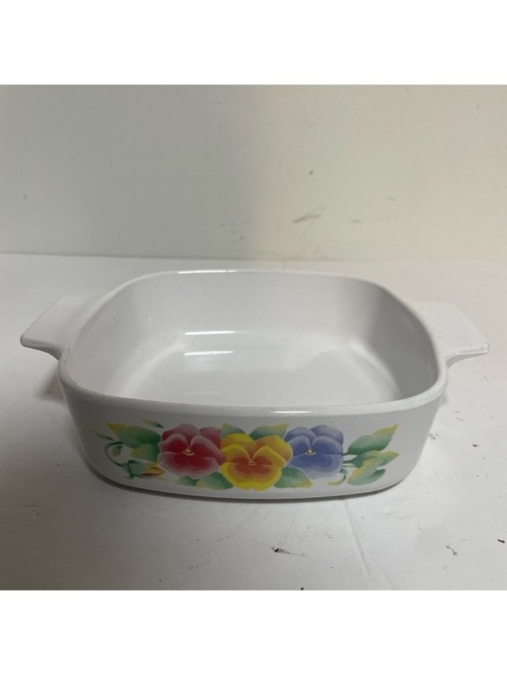 Corning Ware “Summer Blush” Square Casserole Dish – 1L (A-1-B) Made in USA